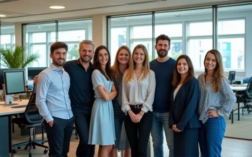 Il team di ReteViva riunito in ufficio